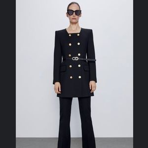 SOLD Zara double breasted frock coat NWOT